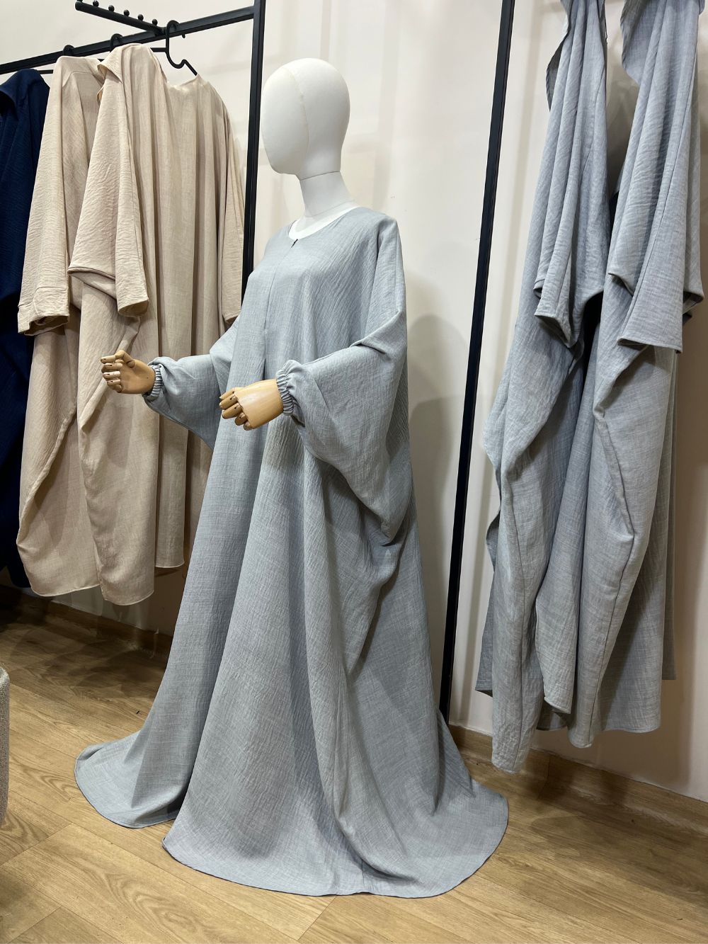 ABAYA CASABLANCA EFFET LIN